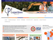 Tablet Screenshot of cpe-expertises-batiment.com